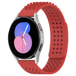 20mm穴通気性3Dドットシリコンウォッチバンド、Samsung Galaxy Watch 5 44mm用、Samsung Galaxy Watch 5 Pro 45mm用、Samsung Galaxy Watch 5 40mm用