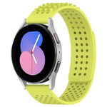 20mm穴通気性3Dドットシリコンウォッチバンド、Samsung Galaxy Watch 5 44mm用、Samsung Galaxy Watch 5 Pro 45mm用、Samsung Galaxy Watch 5 40mm用