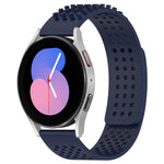 20mm穴通気性3Dドットシリコンウォッチバンド、Samsung Galaxy Watch 5 44mm用、Samsung Galaxy Watch 5 Pro 45mm用、Samsung Galaxy Watch 5 40mm用