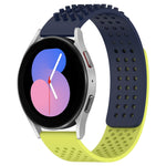 20mm穴通気性3Dドットシリコンウォッチバンド、Samsung Galaxy Watch 5 44mm用、Samsung Galaxy Watch 5 Pro 45mm用、Samsung Galaxy Watch 5 40mm用