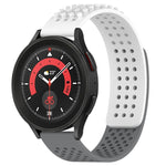 20mm穴通気性3Dドットシリコンウォッチバンド、Samsung Galaxy Watch 5 44mm用、Samsung Galaxy Watch 5 Pro 45mm用、Samsung Galaxy Watch 5 40mm用