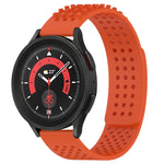 20mm穴通気性3Dドットシリコンウォッチバンド、Samsung Galaxy Watch 5 44mm用、Samsung Galaxy Watch 5 Pro 45mm用、Samsung Galaxy Watch 5 40mm用