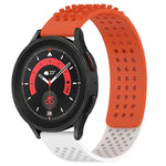 20mm穴通気性3Dドットシリコンウォッチバンド、Samsung Galaxy Watch 5 44mm用、Samsung Galaxy Watch 5 Pro 45mm用、Samsung Galaxy Watch 5 40mm用