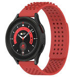20mm穴通気性3Dドットシリコンウォッチバンド、Samsung Galaxy Watch 5 44mm用、Samsung Galaxy Watch 5 Pro 45mm用、Samsung Galaxy Watch 5 40mm用