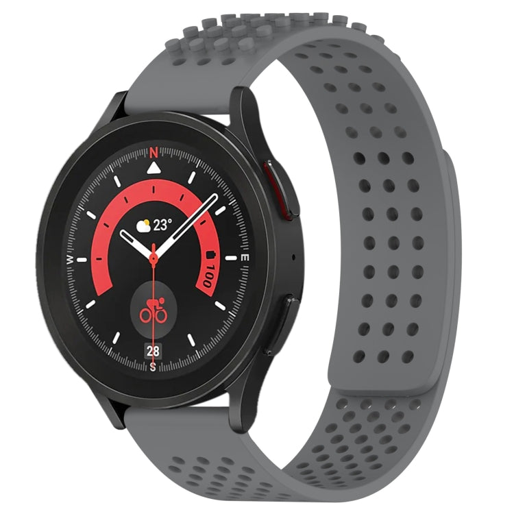 20mm穴通気性3Dドットシリコンウォッチバンド、Samsung Galaxy Watch 5 44mm用、Samsung Galaxy Watch 5 Pro 45mm用、Samsung Galaxy Watch 5 40mm用