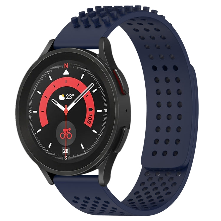 20mm穴通気性3Dドットシリコンウォッチバンド、Samsung Galaxy Watch 5 44mm用、Samsung Galaxy Watch 5 Pro 45mm用、Samsung Galaxy Watch 5 40mm用