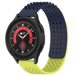 20mm穴通気性3Dドットシリコンウォッチバンド、Samsung Galaxy Watch 5 44mm用、Samsung Galaxy Watch 5 Pro 45mm用、Samsung Galaxy Watch 5 40mm用