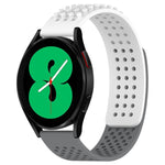 20mm穴通気性3Dドットシリコンウォッチバンド、Samsung Galaxy Watch 4 44mm用、Samsung Galaxy Watch 4 40mm用、Samsung Galaxy Watch 4 Classic 46mm用