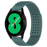 20mm穴通気性3Dドットシリコンウォッチバンド、Samsung Galaxy Watch 4 44mm用、Samsung Galaxy Watch 4 40mm用、Samsung Galaxy Watch 4 Classic 46mm用