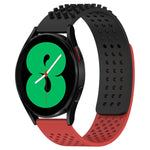 20mm穴通気性3Dドットシリコンウォッチバンド、Samsung Galaxy Watch 4 44mm用、Samsung Galaxy Watch 4 40mm用、Samsung Galaxy Watch 4 Classic 46mm用
