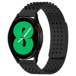 20mm穴通気性3Dドットシリコンウォッチバンド、Samsung Galaxy Watch 4 44mm用、Samsung Galaxy Watch 4 40mm用、Samsung Galaxy Watch 4 Classic 46mm用