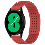 20mm穴通気性3Dドットシリコンウォッチバンド、Samsung Galaxy Watch 4 44mm用、Samsung Galaxy Watch 4 40mm用、Samsung Galaxy Watch 4 Classic 46mm用