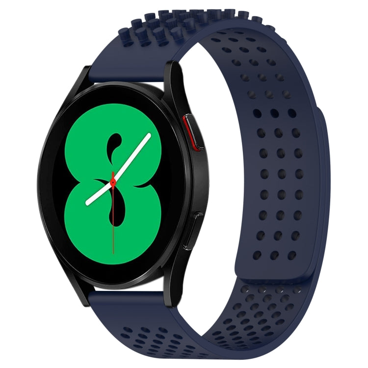 20mm穴通気性3Dドットシリコンウォッチバンド、Samsung Galaxy Watch 4 44mm用、Samsung Galaxy Watch 4 40mm用、Samsung Galaxy Watch 4 Classic 46mm用