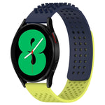 20mm穴通気性3Dドットシリコンウォッチバンド、Samsung Galaxy Watch 4 44mm用、Samsung Galaxy Watch 4 40mm用、Samsung Galaxy Watch 4 Classic 46mm用