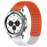 20mm穴あき通気性3Dドットシリコンウォッチバンド、Samsung Galaxy Watch 4 Classic 42mm用、Samsung Galaxy Watch Active 2 44mm用、Samsung Galaxy Watch Active 2 40mm用