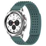 20mm穴あき通気性3Dドットシリコンウォッチバンド、Samsung Galaxy Watch 4 Classic 42mm用、Samsung Galaxy Watch Active 2 44mm用、Samsung Galaxy Watch Active 2 40mm用