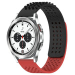 20mm穴あき通気性3Dドットシリコンウォッチバンド、Samsung Galaxy Watch 4 Classic 42mm用、Samsung Galaxy Watch Active 2 44mm用、Samsung Galaxy Watch Active 2 40mm用