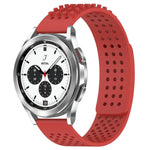 20mm穴あき通気性3Dドットシリコンウォッチバンド、Samsung Galaxy Watch 4 Classic 42mm用、Samsung Galaxy Watch Active 2 44mm用、Samsung Galaxy Watch Active 2 40mm用