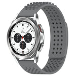 20mm穴あき通気性3Dドットシリコンウォッチバンド、Samsung Galaxy Watch 4 Classic 42mm用、Samsung Galaxy Watch Active 2 44mm用、Samsung Galaxy Watch Active 2 40mm用