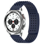 20mm穴あき通気性3Dドットシリコンウォッチバンド、Samsung Galaxy Watch 4 Classic 42mm用、Samsung Galaxy Watch Active 2 44mm用、Samsung Galaxy Watch Active 2 40mm用