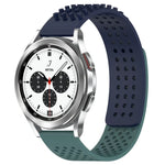 20mm穴あき通気性3Dドットシリコンウォッチバンド、Samsung Galaxy Watch 4 Classic 42mm用、Samsung Galaxy Watch Active 2 44mm用、Samsung Galaxy Watch Active 2 40mm用