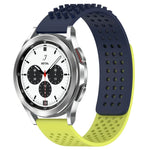 20mm穴あき通気性3Dドットシリコンウォッチバンド、Samsung Galaxy Watch 4 Classic 42mm用、Samsung Galaxy Watch Active 2 44mm用、Samsung Galaxy Watch Active 2 40mm用