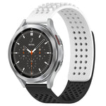 20mm穴通気性3Dドットシリコンウォッチバンド、Samsung Galaxy Watch 4 44mm用、Samsung Galaxy Watch 4 40mm用、Samsung Galaxy Watch 4 Classic 46mm用