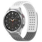 20mm穴通気性3Dドットシリコンウォッチバンド、Samsung Galaxy Watch 4 44mm用、Samsung Galaxy Watch 4 40mm用、Samsung Galaxy Watch 4 Classic 46mm用