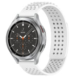 20mm穴通気性3Dドットシリコンウォッチバンド、Samsung Galaxy Watch 4 44mm用、Samsung Galaxy Watch 4 40mm用、Samsung Galaxy Watch 4 Classic 46mm用