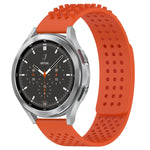 20mm穴通気性3Dドットシリコンウォッチバンド、Samsung Galaxy Watch 4 44mm用、Samsung Galaxy Watch 4 40mm用、Samsung Galaxy Watch 4 Classic 46mm用