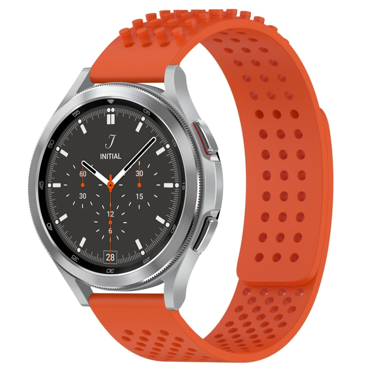20mm穴通気性3Dドットシリコンウォッチバンド、Samsung Galaxy Watch 4 44mm用、Samsung Galaxy Watch 4 40mm用、Samsung Galaxy Watch 4 Classic 46mm用