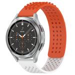 20mm穴通気性3Dドットシリコンウォッチバンド、Samsung Galaxy Watch 4 44mm用、Samsung Galaxy Watch 4 40mm用、Samsung Galaxy Watch 4 Classic 46mm用