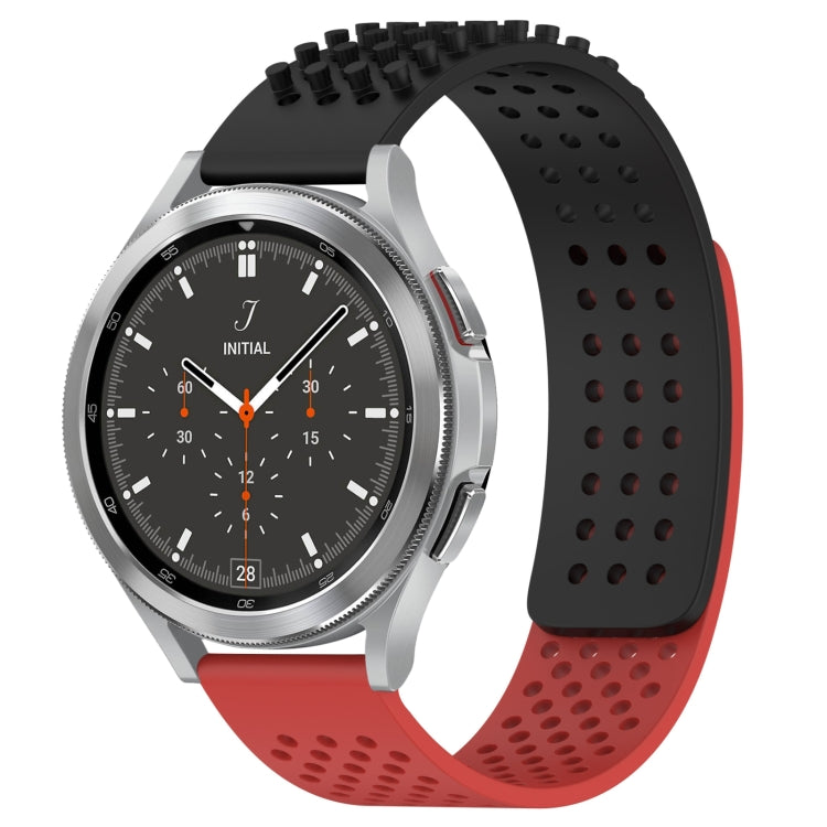 20mm穴通気性3Dドットシリコンウォッチバンド、Samsung Galaxy Watch 4 44mm用、Samsung Galaxy Watch 4 40mm用、Samsung Galaxy Watch 4 Classic 46mm用