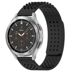 20mm穴通気性3Dドットシリコンウォッチバンド、Samsung Galaxy Watch 4 44mm用、Samsung Galaxy Watch 4 40mm用、Samsung Galaxy Watch 4 Classic 46mm用