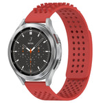 20mm穴通気性3Dドットシリコンウォッチバンド、Samsung Galaxy Watch 4 44mm用、Samsung Galaxy Watch 4 40mm用、Samsung Galaxy Watch 4 Classic 46mm用