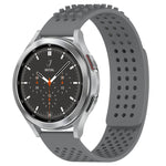 20mm穴通気性3Dドットシリコンウォッチバンド、Samsung Galaxy Watch 4 44mm用、Samsung Galaxy Watch 4 40mm用、Samsung Galaxy Watch 4 Classic 46mm用