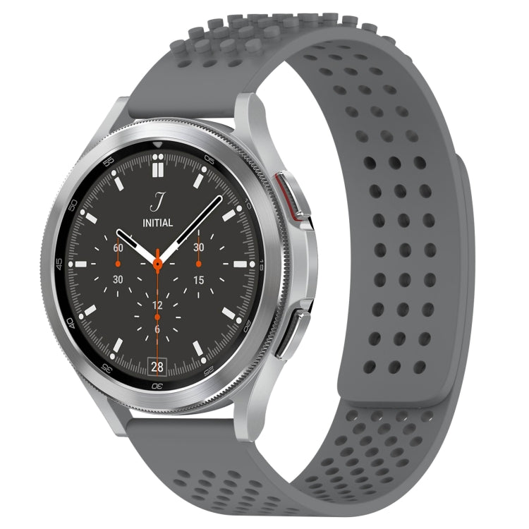 20mm穴通気性3Dドットシリコンウォッチバンド、Samsung Galaxy Watch 4 44mm用、Samsung Galaxy Watch 4 40mm用、Samsung Galaxy Watch 4 Classic 46mm用