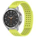 20mm穴通気性3Dドットシリコンウォッチバンド、Samsung Galaxy Watch 4 44mm用、Samsung Galaxy Watch 4 40mm用、Samsung Galaxy Watch 4 Classic 46mm用