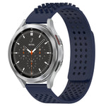20mm穴通気性3Dドットシリコンウォッチバンド、Samsung Galaxy Watch 4 44mm用、Samsung Galaxy Watch 4 40mm用、Samsung Galaxy Watch 4 Classic 46mm用