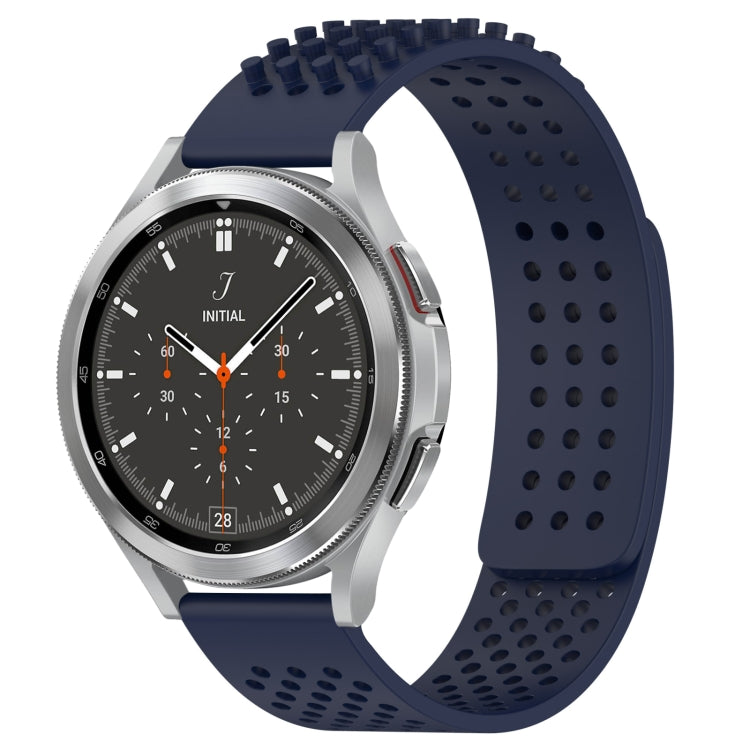 20mm穴通気性3Dドットシリコンウォッチバンド、Samsung Galaxy Watch 4 44mm用、Samsung Galaxy Watch 4 40mm用、Samsung Galaxy Watch 4 Classic 46mm用