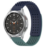 20mm穴通気性3Dドットシリコンウォッチバンド、Samsung Galaxy Watch 4 44mm用、Samsung Galaxy Watch 4 40mm用、Samsung Galaxy Watch 4 Classic 46mm用