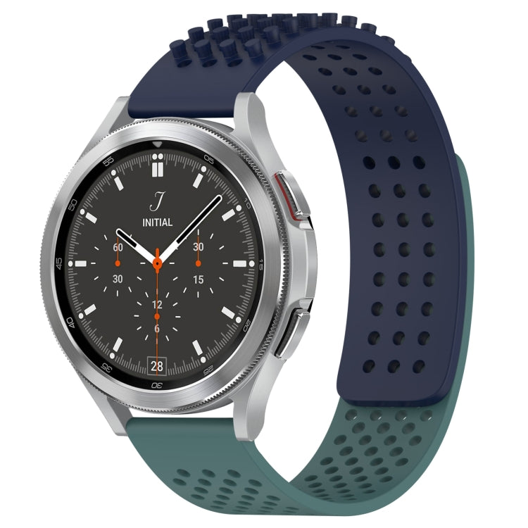 20mm穴通気性3Dドットシリコンウォッチバンド、Samsung Galaxy Watch 4 44mm用、Samsung Galaxy Watch 4 40mm用、Samsung Galaxy Watch 4 Classic 46mm用