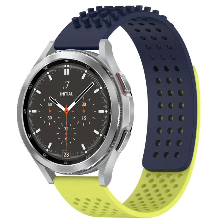 20mm穴通気性3Dドットシリコンウォッチバンド、Samsung Galaxy Watch 4 44mm用、Samsung Galaxy Watch 4 40mm用、Samsung Galaxy Watch 4 Classic 46mm用
