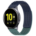 20mm穴あき通気性3Dドットシリコンウォッチバンド、Samsung Galaxy Watch 4 Classic 42mm用、Samsung Galaxy Watch Active 2 44mm用、Samsung Galaxy Watch Active 2 40mm用