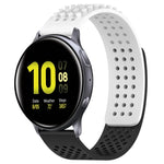 20mm穴あき通気性3Dドットシリコンウォッチバンド、Samsung Galaxy Watch 4 Classic 42mm用、Samsung Galaxy Watch Active 2 44mm用、Samsung Galaxy Watch Active 2 40mm用