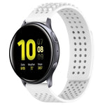 20mm穴あき通気性3Dドットシリコンウォッチバンド、Samsung Galaxy Watch 4 Classic 42mm用、Samsung Galaxy Watch Active 2 44mm用、Samsung Galaxy Watch Active 2 40mm用