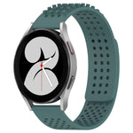 20mm穴通気性3Dドットシリコンウォッチバンド、Samsung Galaxy Watch 4 44mm用、Samsung Galaxy Watch 4 40mm用、Samsung Galaxy Watch 4 Classic 46mm用