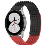 20mm穴通気性3Dドットシリコンウォッチバンド、Samsung Galaxy Watch 4 44mm用、Samsung Galaxy Watch 4 40mm用、Samsung Galaxy Watch 4 Classic 46mm用