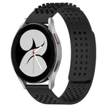 20mm穴通気性3Dドットシリコンウォッチバンド、Samsung Galaxy Watch 4 44mm用、Samsung Galaxy Watch 4 40mm用、Samsung Galaxy Watch 4 Classic 46mm用