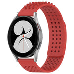 20mm穴通気性3Dドットシリコンウォッチバンド、Samsung Galaxy Watch 4 44mm用、Samsung Galaxy Watch 4 40mm用、Samsung Galaxy Watch 4 Classic 46mm用